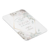 Save the date | Pasen van witte Waterverf Magneet (Rechterzijde)