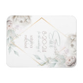 Save the date | Pasen van witte Waterverf Magneet (Horizontaal)