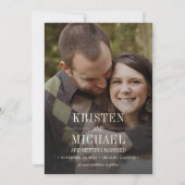 Save the date.  Patroon Bruiloft Fotokaart Kaart (Voorkant)