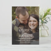 Save the date.  Patroon Bruiloft Fotokaart Kaart (Staand voorkant)