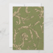 Save the date.  Patroon Bruiloft Fotokaart Kaart (Achterkant)