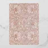 Save the Date Peach Islamitische Morris Folie Uitnodiging (Achterkant)