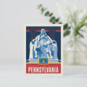 Save the date | Pennsylvania Uitnodiging Briefkaart (Staand voorkant)