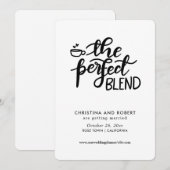 Save The Date | Perfect Blend handgeschreven Kaart (Voorkant / Achterkant)