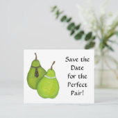 Save the Date Perfect Pair Briefkaart (Staand voorkant)