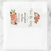 Save the Date Persoonlijke Mimosa Bloemen  Rechthoekige Sticker (Tas)