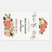 Save the Date Persoonlijke Mimosa Bloemen  Rechthoekige Sticker (Voorkant)