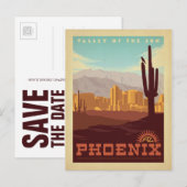 Save the date | Phoenix, AZ Aankondigingskaart (Voorkant / Achterkant)