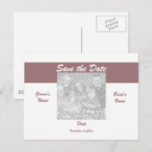 Save the Date Photo Briefkaart - Gepersonaliseerd (Voorkant / Achterkant)