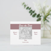 Save the Date Photo Briefkaart - Gepersonaliseerd (Staand voorkant)