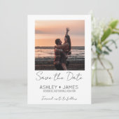 Save the Date Photo Card (Staand voorkant)