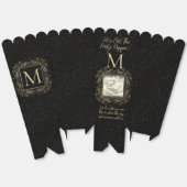 Save the Date Photo Elegant Gold Foil Dots Look Bedankdoosjes (Ongevouwen)