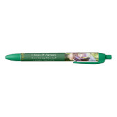 Save The Date - Photo + Emerald Green & Gold Zwarte Inkt Pen (Bodem)