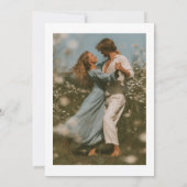 Save the Date Photo Minimalist Whimsical Kaart (Achterkant)