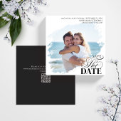 Save the Date Photo Modern Wedding Aankondiging