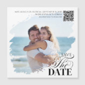 Save the Date Photo Modern Wedding Magnetic (Voorkant)