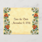 Save the Date Poppies Cornflowers Briefkaart (Voorkant)