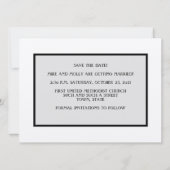 "SAVE THE DATE / POST-BACHELOR PARTY STUPOR / GRAP SAVE THE DATE (Achterkant)