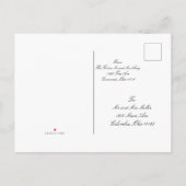 Save The Date Post Card Uitnodiging Briefkaart (Achterkant)