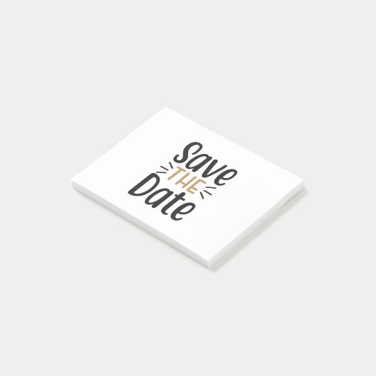 Save the date post-it® notes (Schuin)
