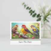 Save The Date Postcard Briefkaart (Staand voorkant)