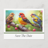 Save The Date Postcard Briefkaart (Voorkant)