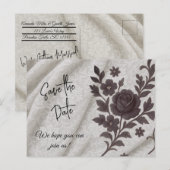 Save the Date Postcard Briefkaart (Voorkant / Achterkant)