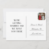 Save The Date Postcard Kaart (Achterkant)