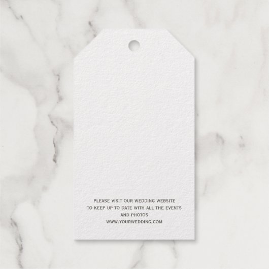 Save The Date Potlood Ons In Trouwen Cadeaulabels (Achterkant)