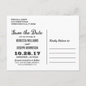 Save the Date - Prachtige Retro Las Vegas Foto Aankondigingskaart (Achterkant)