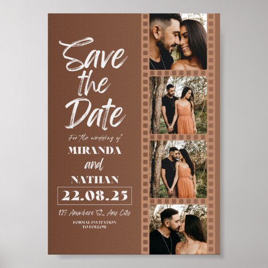 Save The Date Print, Waarde Poster Papier (Mat) (Voorkant)