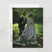 Save the date! Promenaders van Monet Aankondigingskaart (Voorkant / Achterkant)