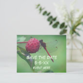 Save The Date Red Dragonfly Nature  Aankondigingskaart (Staand voorkant)