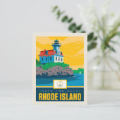 Save the date | Rhode Island Uitnodiging Briefkaart (Staand voorkant)