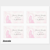 "Save the Date" Romantic Dreamweaver Wedding Coupl Rechthoekige Sticker (Vel)