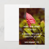 Save the Date Romantische Floral Chic Uitnodiging (Voorkant / Achterkant)