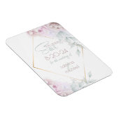 Save the date | Roos Blush Cream Waterverf Peony Magneet (Rechterzijde)