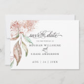 Save the date | Roos Koraalolie Waterverf (Voorkant)