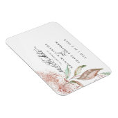 Save the date | Roos Koraalolie Waterverf Magneet (Rechterzijde)