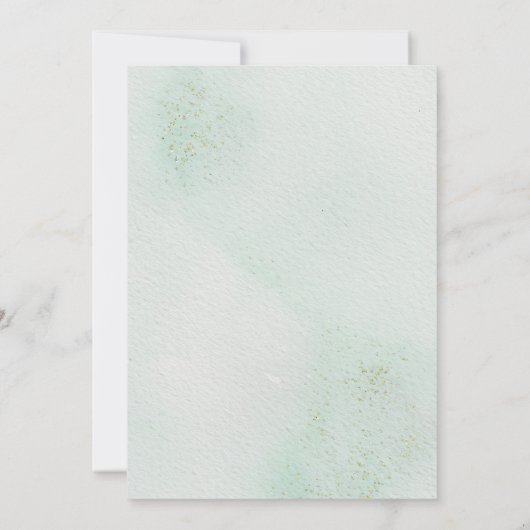 Save the date. Roos krans bruiloft Kaart (Achterkant)