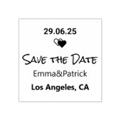 Save the date rubberstempel (Afrduk)