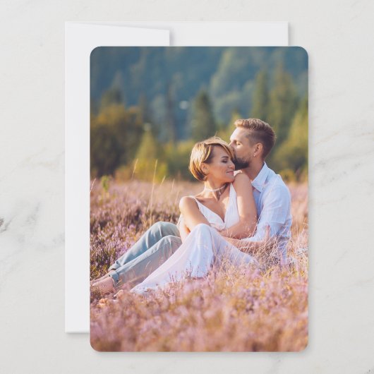 Save the date. Rustic Sunflower Wedding-fotokaart Save The Date (Achterkant)