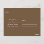 SAVE THE DATE Rustic Wood Western Verloving Briefkaart (Achterkant)