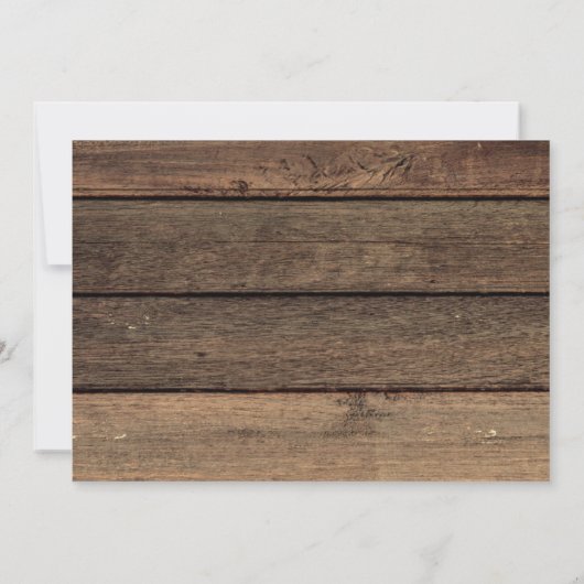 Save the Date Rustieke boerderij String Lights (Achterkant)