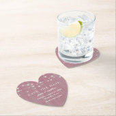 Save the Date Rustieke boerderij String Lights Roz Kartonnen Onderzetters (Insitu)