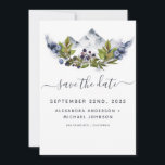 Save the Date Rustieke Bos Waterverf Modern<br><div class="desc">Rustieke Forest Waterverf Spring Wedding Save the Date Kaart op een witte achtergrond - bevat een mooie en elegante scripttypografie met moderne botanische bladeren en groen voor de speciale trouwdag.</div>