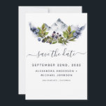 Save the Date Rustieke Bos Waterverf Modern<br><div class="desc">Rustieke Forest Waterverf Spring Wedding Save the Date Kaart op een witte achtergrond - bevat een mooie en elegante scripttypografie met moderne botanische bladeren en groen voor de speciale trouwdag.</div>
