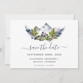 Save the Date Rustieke Bos Waterverf Modern (Voorkant)