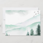 Save the Date Rustieke Bos Waterverf Moody (Achterkant)