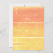 Save the Date Rustieke Casual Trouwperzik (Achterkant)